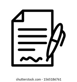 file vector thin line icon 