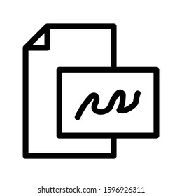 file vector thin line icon 