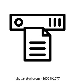 file vector thin line icon 