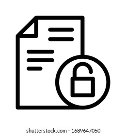 file vector thin line icon 