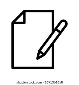 file vector thin line icon 