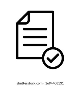 file vector thin line icon 