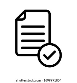 file vector thin line icon 