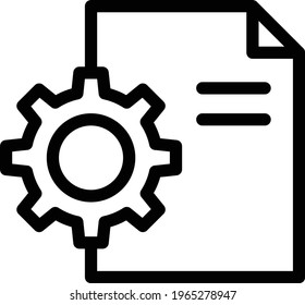 file vector thin line  icon