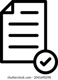 file vector thin line icon