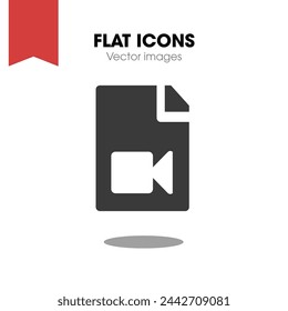 iconos de vídeo de archivo, imágenes vectoriales