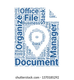 file word cloud. tag cloud about file
