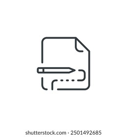 File Writing icon, vector illustration