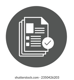 Files accepted Vector icon which can easily modify or edit  

