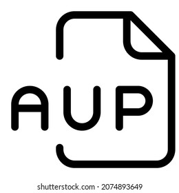 Files in AUP format can be opened with Audacity