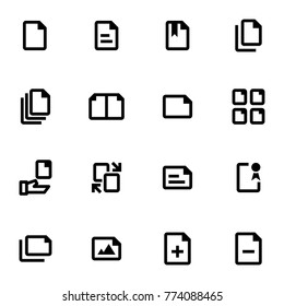 Files - Black and White Icon Set