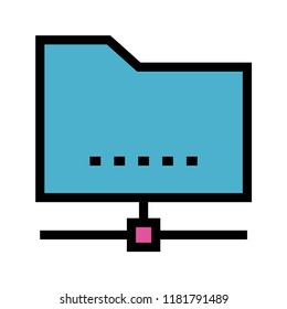 files color line icon