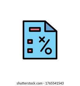 Files colored icon. Simple color element illustration. Files concept outline symbol design from Business strategy set. Can be used for web and mobile