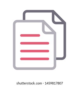 files colour line vector icon