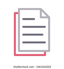files colour line vector icon