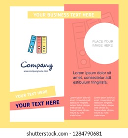 Files Company Brochure Template. Vector Busienss Template