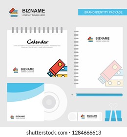 Files copy  Logo, Calendar Template, CD Cover, Diary and USB Brand Stationary Package Design Vector Template