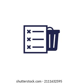 archivos a eliminar icono en blanco