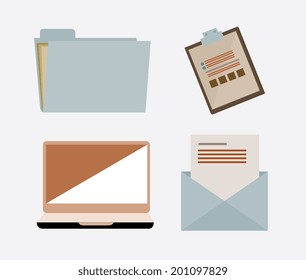 Files design over white background, vector illustration