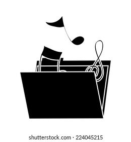 Files design over white background, vector illustration