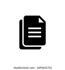 Files and document icon symbol illustration