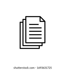 Files and document icon symbol illustration