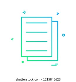 files document icon vector design 