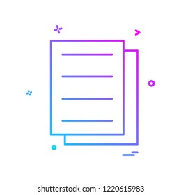 files document icon vector design 