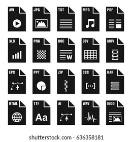 FILES & DOCUMENTS black icons