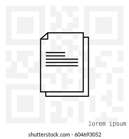 files (documents, data) icon. vector illustration