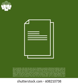 files (documents, data) icon. vector illustration