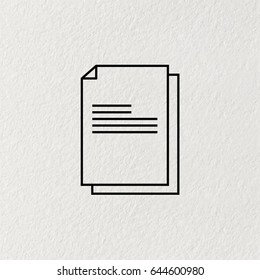 files (documents, data) icon. vector illustration