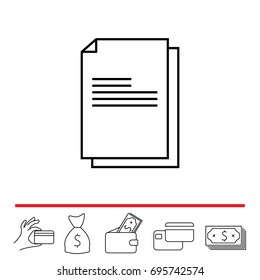 files (documents, data) icon. vector illustration
