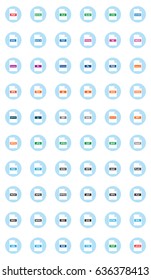 FILES & DOCUMENTS ICONS inside a circle