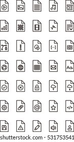 FILES & DOCUMENTS outline icons