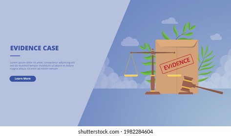 files evidence for website design template banner or slide presentation