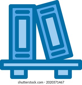 Diseño de iconos del vector azul rellenado
