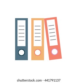files flat design illustration
