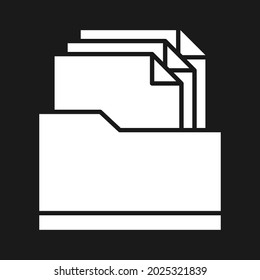 Files, folder, docment icon vector image. Can also be used for network  data sharing. Suitable for use on web apps, mobile apps and print media.