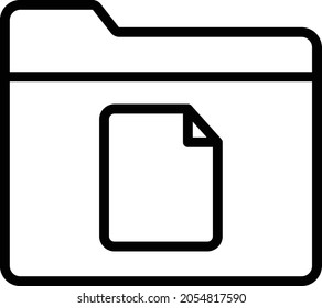 Files Folder Isolated Vector icon which can easily modify or edit

