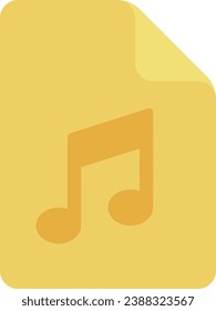 files folders icon flat design file music