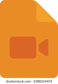 files folders icon flat design file video