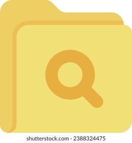 files folders icon flat design folder search