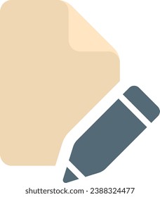 files folders icon flat design file pen