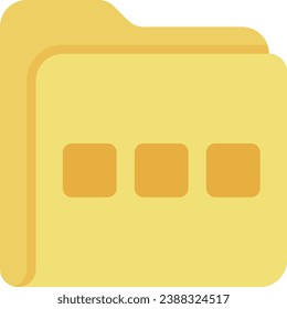 carpetas de archivos icono cuadrícula de carpetas de diseño plano
