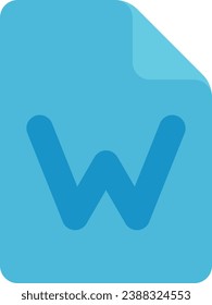 files folders icon flat design file word
