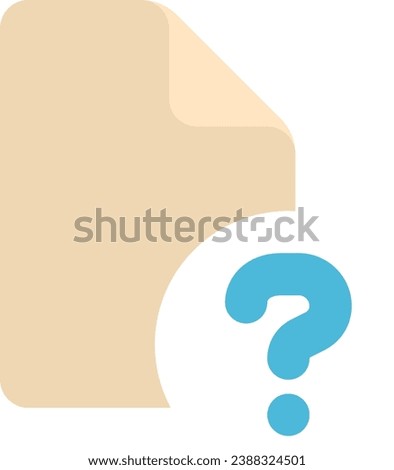 files folders icon flat design file circle question