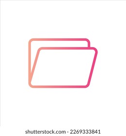 files and folders icon with isolated vektor and transparent background.