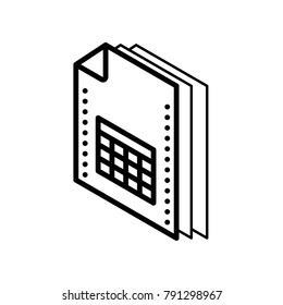 Files And Folders ISO - Spreadsheet File 