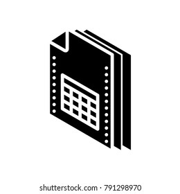 Files And Folders ISO - Spreadsheet File 